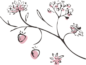 いちごの木イラスト